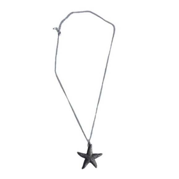 Medium Starfish Necklace A Fine Pewter Pendant 2036 - Picture 3 of 4